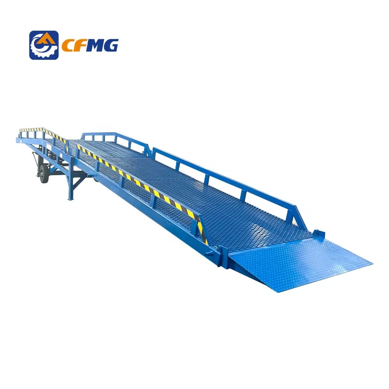 forklift movable container ramp warehouse logistic company forwarder ...