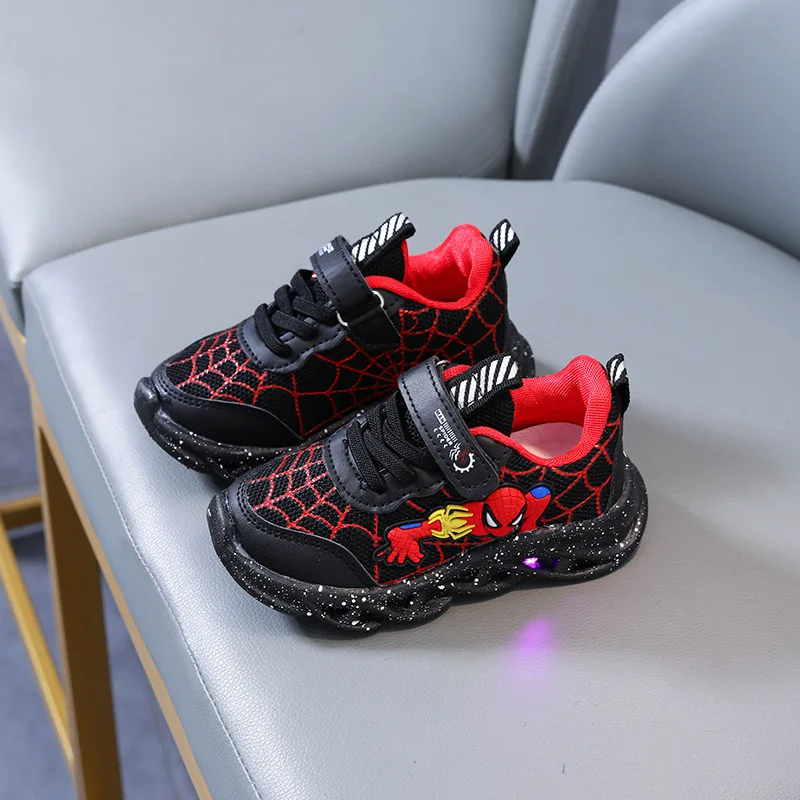 Children LED Shoes With Lights Mesh Toddler Baby Walking Shoes Kids Boys  Luminous Sneakers Girls Glowing Sports Running Shoe