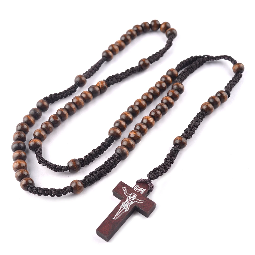 Wooden Knot Rosary for Men and Women 