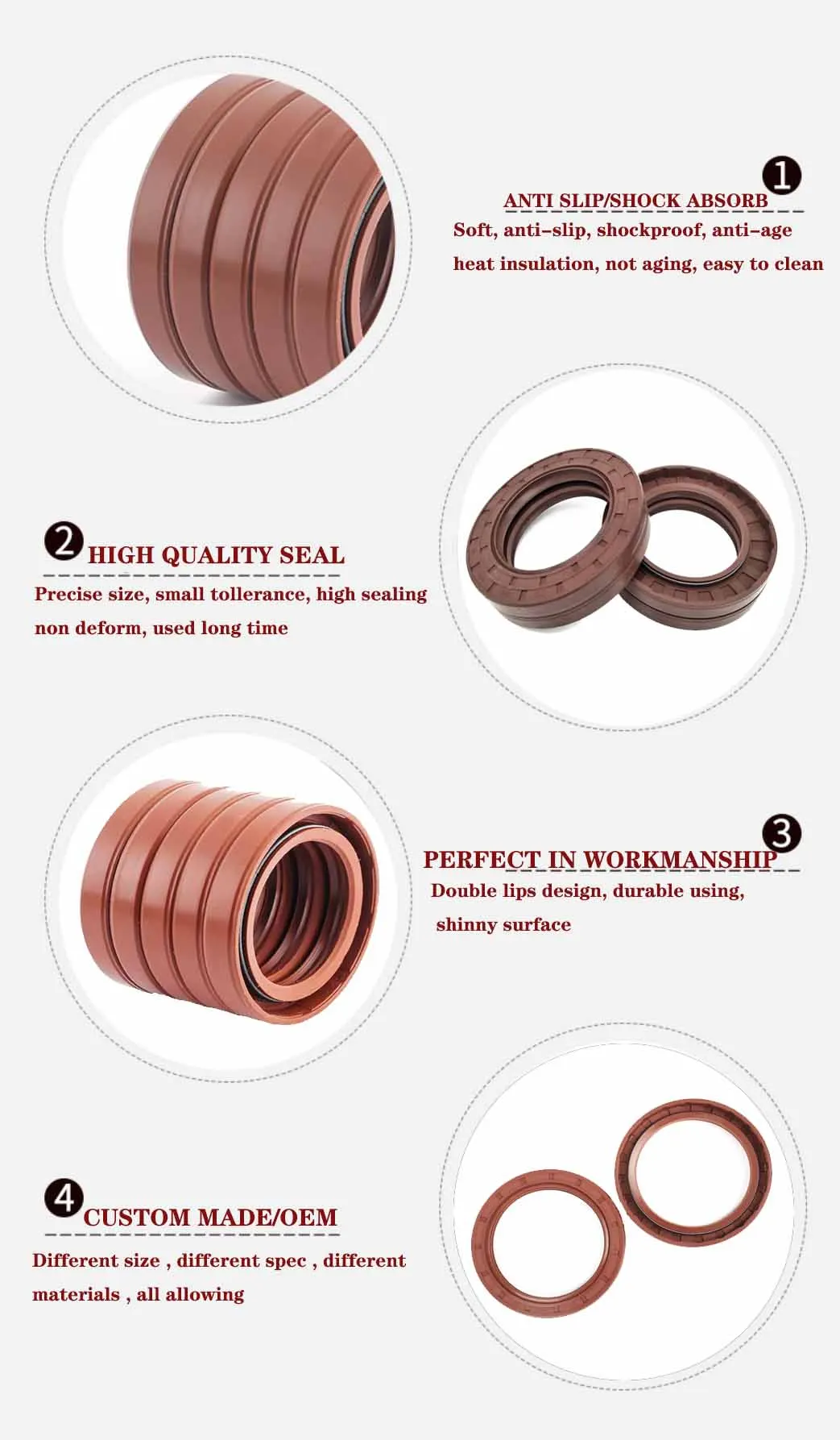Bfkkk Oil Seal Tc Type Fkm Rubber Oil Seal High Temperature Oil Seal