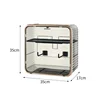 Large face towel box, gold plated, 35*17*35 cm