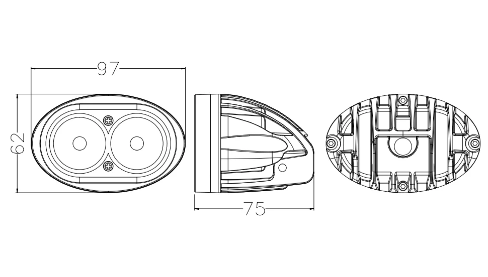 10w 20w蓝色红色区域危险区域led叉车警告灯安全灯,用于仓库叉车系统