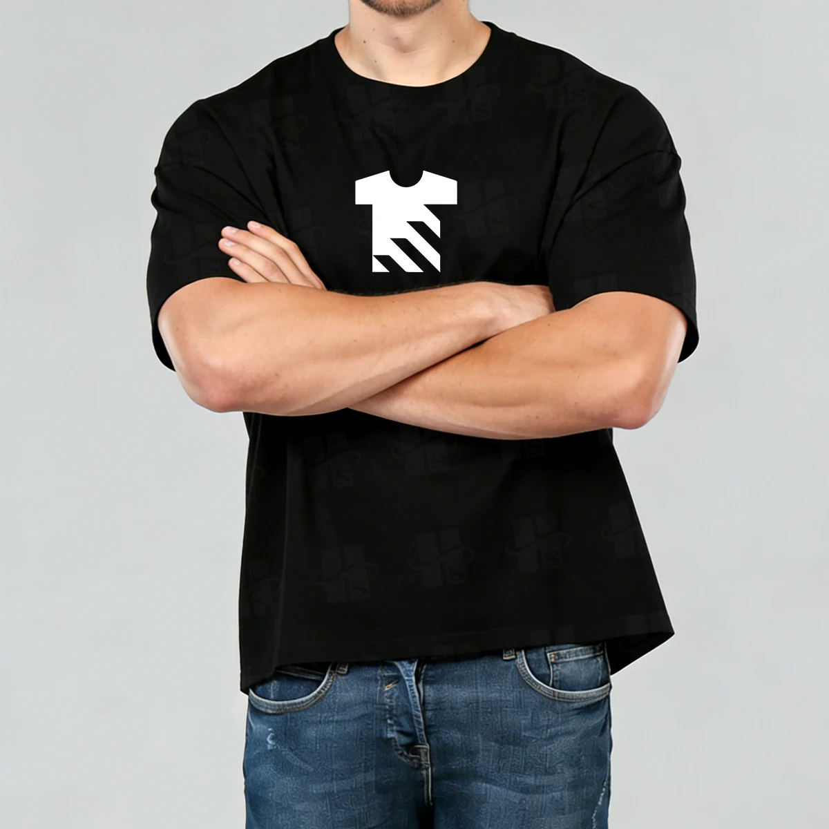 Garment Manufacturer OEM Aesthetic Square Version Boxy Fit T-shirt Super Loose Graphic Tees 230 GSM 100% Cotton Tshirt Boxy Cut