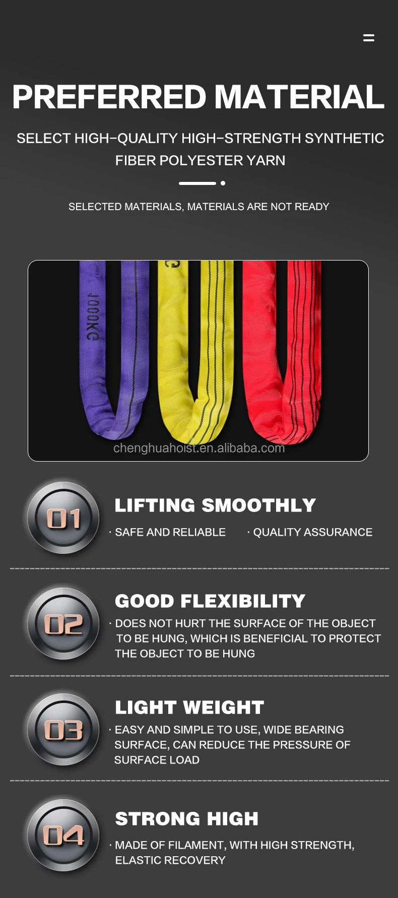 2 Tons Crane Rope Green - High Strength Industrial Sling