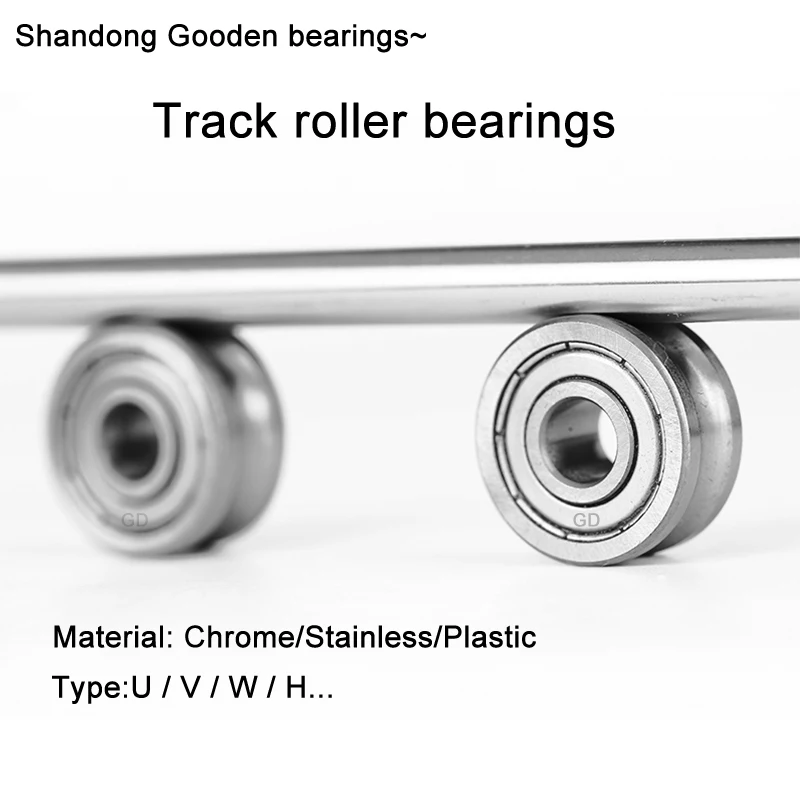 V Groove Guide Rail Bolt Roller Bearing With Screw Bearing Pulley Rv22c