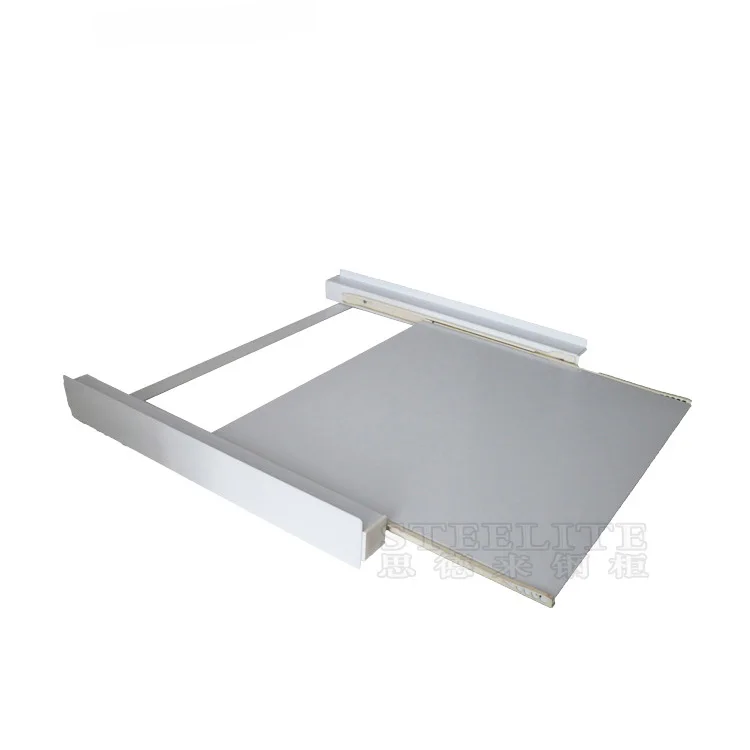 Steel and MDF Stacking Kit Washing Machine Draw Plate Connected Can Put Things on It Laundry Equipment Design
