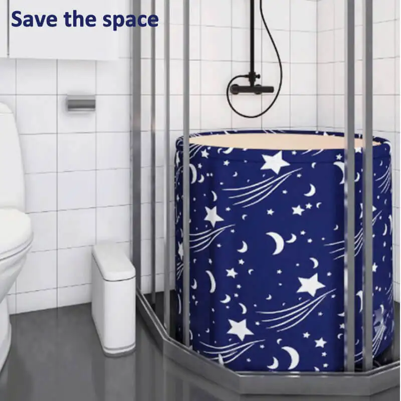 Новое популярное ведро для ванны взрослых Складная Ванна большого размера. Утолщенная хлопковая портативная ванна домашнего