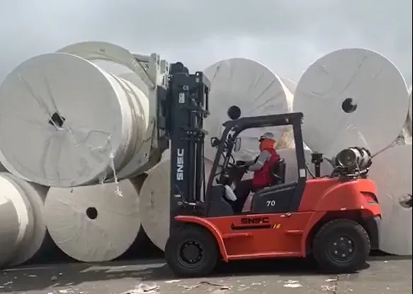 यूएसए पीएसआई इंजन के साथ 5-7 टन एलपीजी गैसोलीन फोर्कलिफ्ट 5