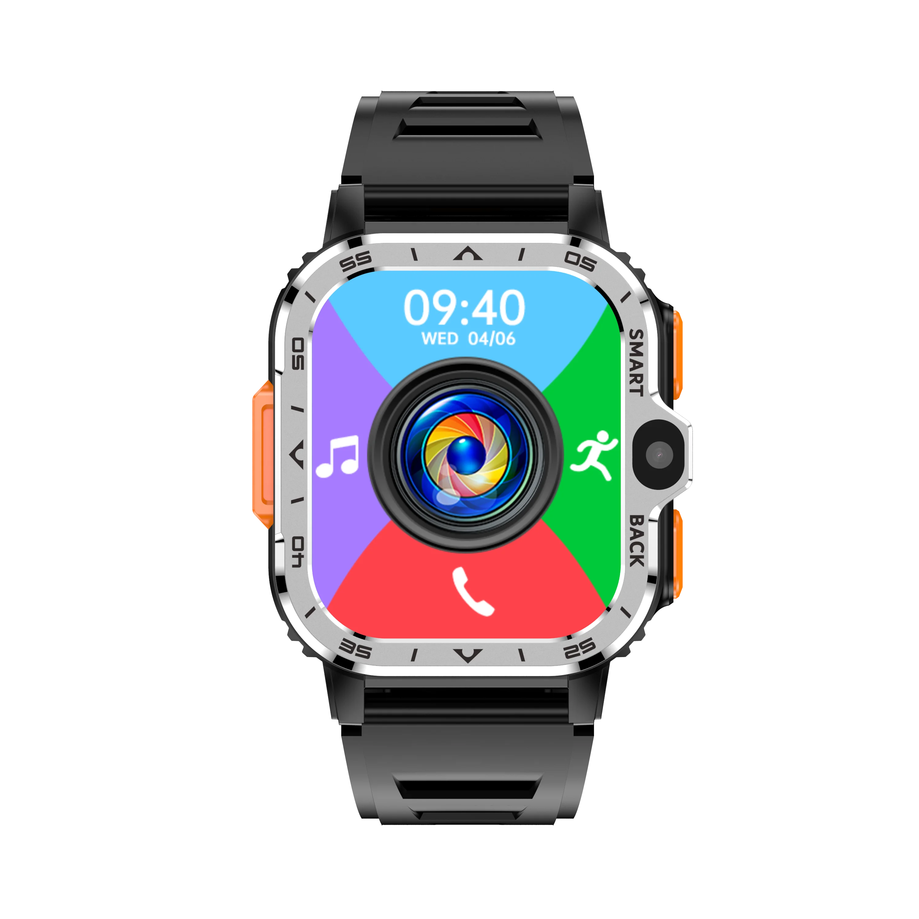 2024 PGD 4G Smart Watch with Wifi and Sim Card and Camera Waterproof Android 8.1 GPS Video Call 4g SmartWatches App for  Tiktok