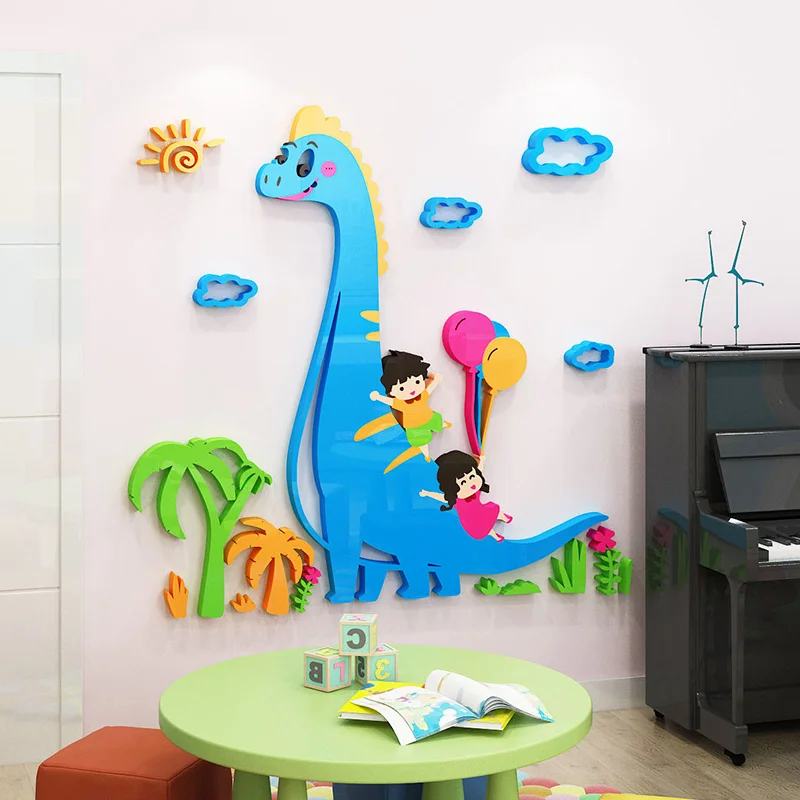 Wholesale Cartoon dinosaur stickers children\'s room decoration ...