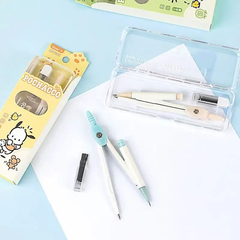 Широкий 84263 Pacha компасы для учащихся начальной и средней школы Милая анимация студентов инструменты рисования с высокой цветовой