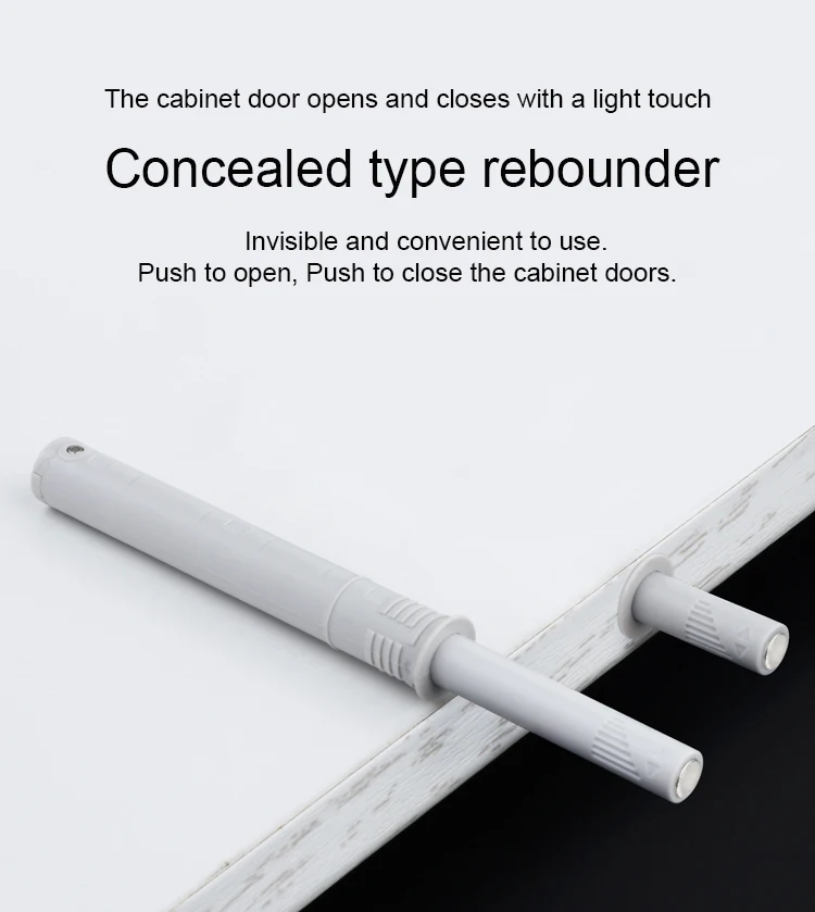 Cabinet Hardware Release Latch Bouncer Handle-less Doors Open  TIP-ON Mechanism Push Opening