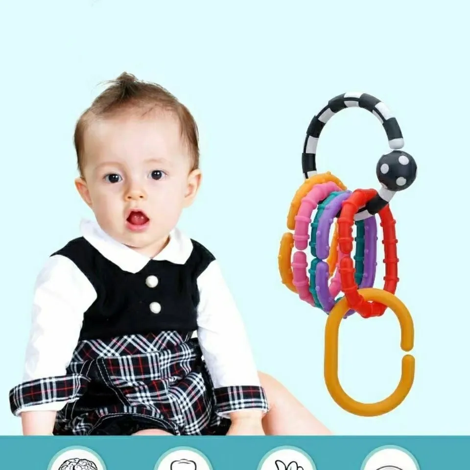 Fine Motor Skills Educational Linking Toys Open Ring C Shaped Plastic