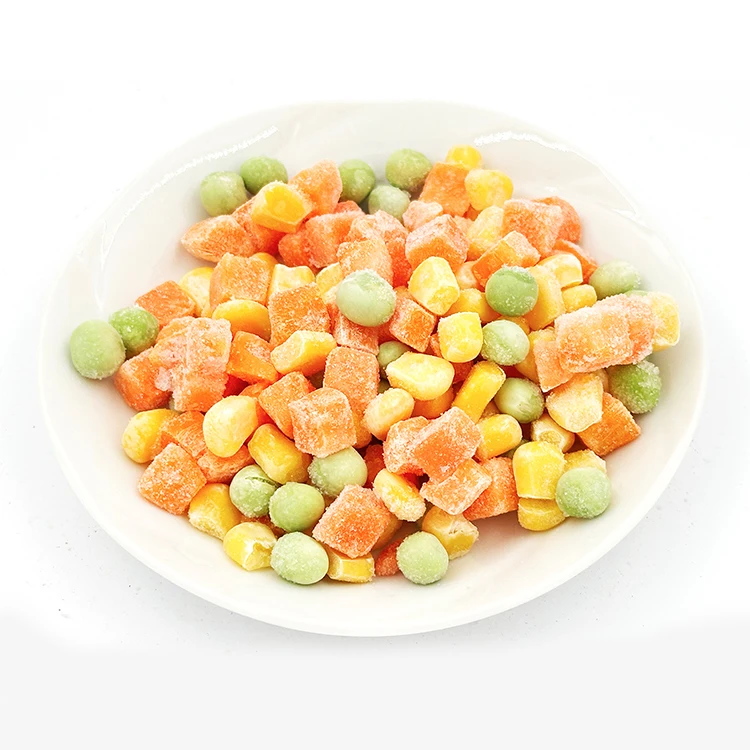 Good Price IQF Frozen Mixed Vegetables Frozen Peas Carrot Dices Sweet Corn Halal