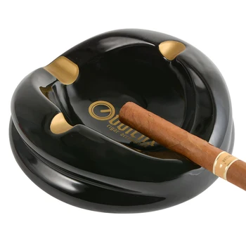 Wholesale high quality ceramic ashtray with custom color ceramic cigar ashtray