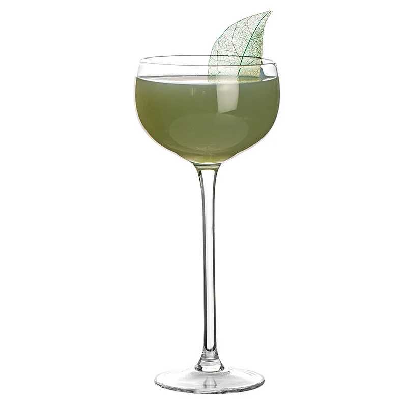 Ultra-Thin Wedding Crystal Glow for Glasses 150ml Unbreakable Modern Minimalist Butterfly Martini Glasses Nick Nora Glass with Custom Logo
