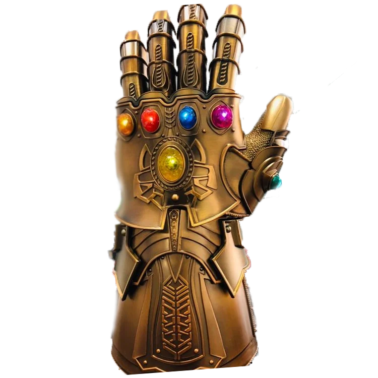 HCMY Thanos Infinity Gauntlet Full Metal 1:1 Wearable Cosplay  Statue W/ Stand base LED In Stock