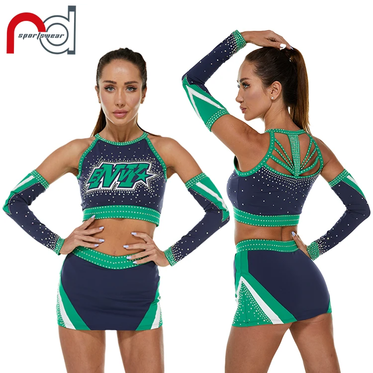 Source Rhinestone joy customized uniform cheerleading spandex