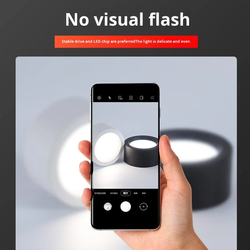 مدرن 7 وات/12 وات/15 وات/18 وات چراغ سقفی الایدی نصب سطحی با بدنه آلومینیومی داونلایت برای اتاق نشیمن ورودی راهرو IP44 220 ولت