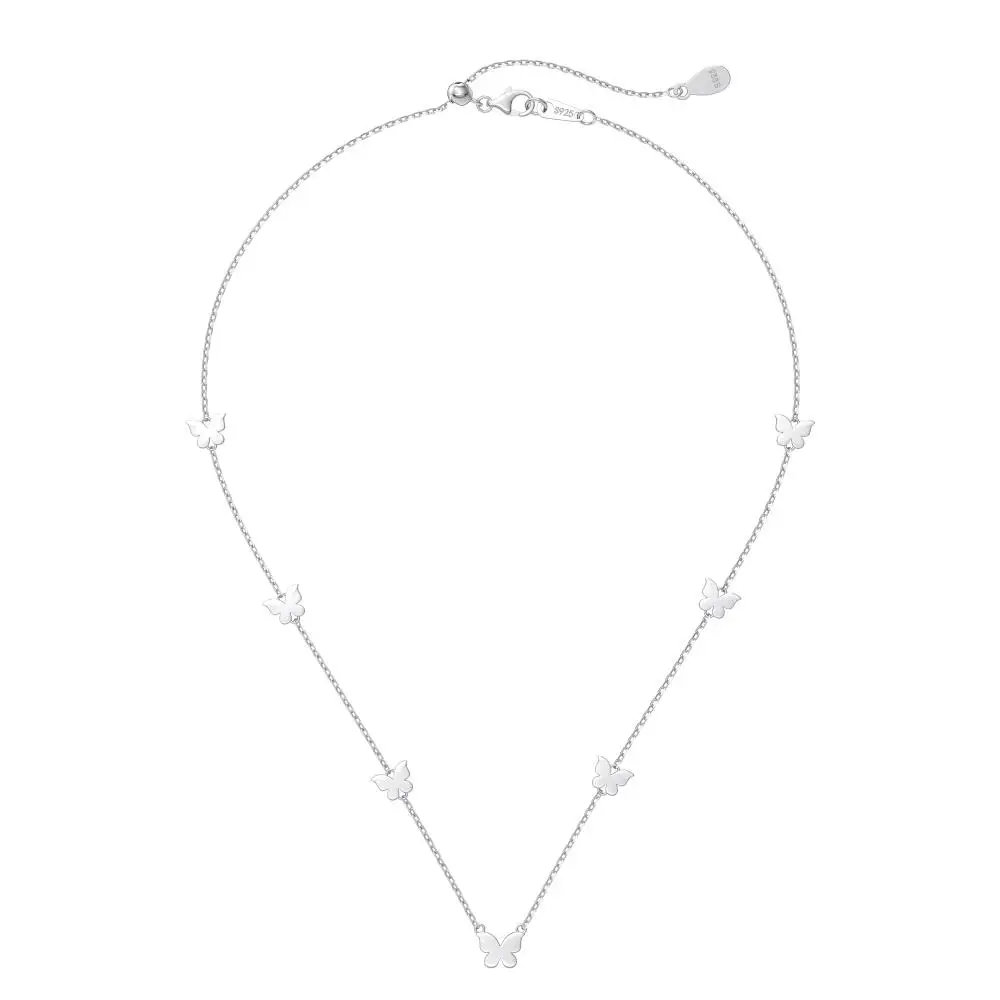KAKODIY New Simple Elegant Boutique Jewelry Butterfly Pendant Necklace Women's 925 Sterling Silver Necklace detail 9