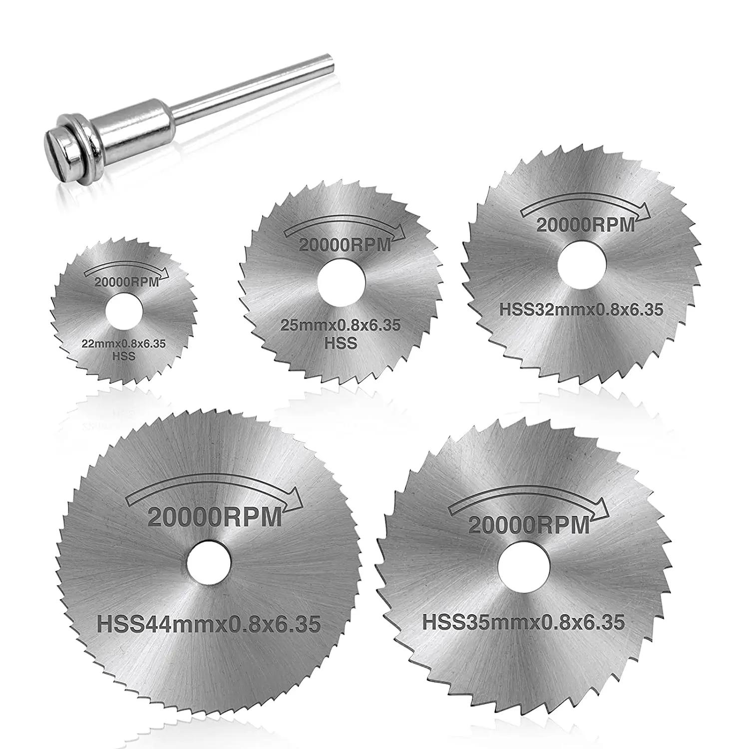 Hss Circular Saw Blade Set 6pcs Hisun 