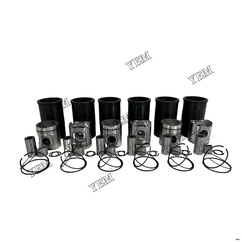 Liner Kit With Cylinder Piston Rings Fit for Komatsu 6D170 Tractor & Utility Vehicle Aftermarket Parts