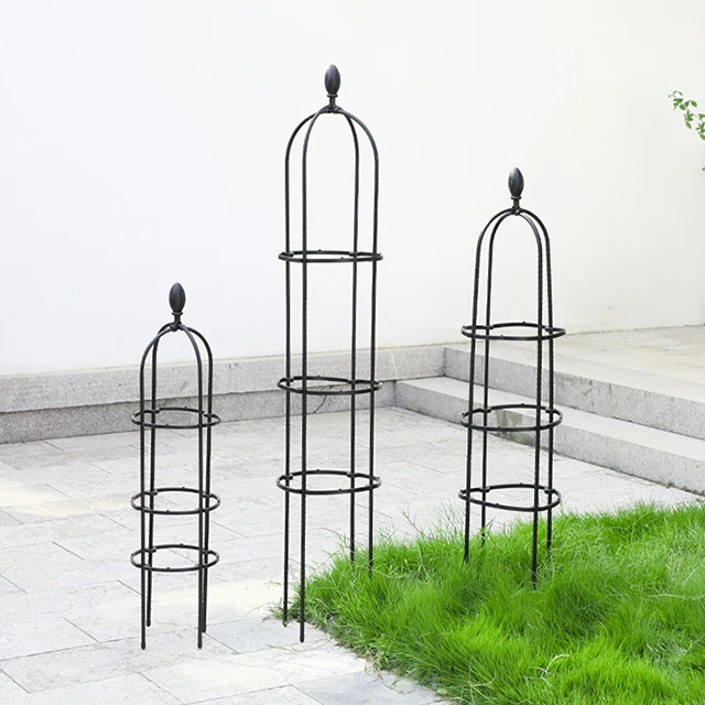 Waterproof Plastic Coated Small Potted Garden Trellis Plant Support