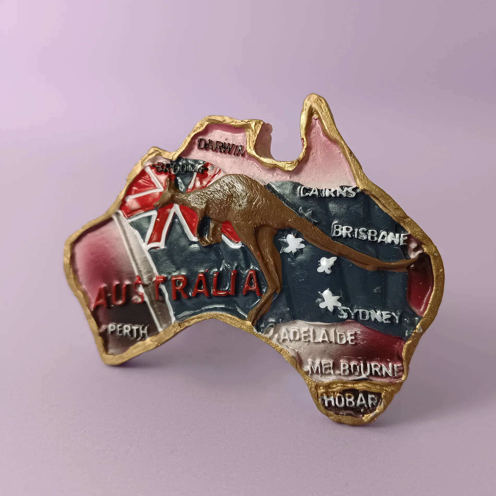 Melbourne Australia 3D Freccette Frigorifero Magnete Resina Viaggi Souvenir, Decorazioni Fatte a Mano per la casa e la Cucina Regalo per la Raccolta del Magnete del Frigorifero di Melbourne
