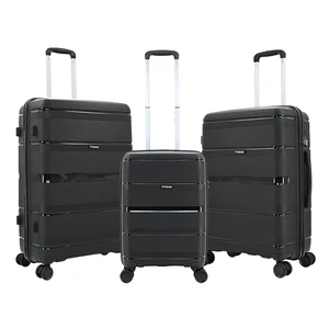 Wholesale Luxury 20\" 24\" 28\" Cabin Luggage Sets Durable ABS PC Trolley with Zipper Hard Case Luxury Travel Suitcases
