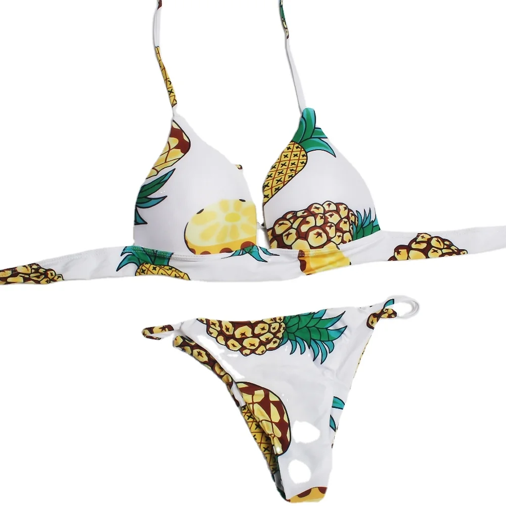 plus size pineapple bathing suit