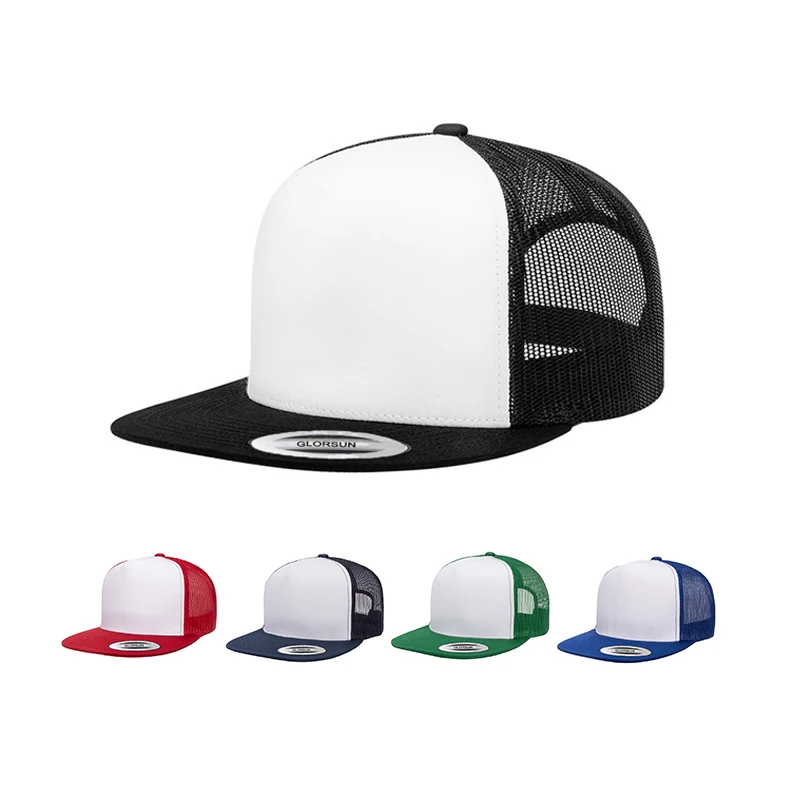 Custom logo 5 panel hip hop cap casquette snapback trucker blank hats snapback 3d embroidery snapback hat cap