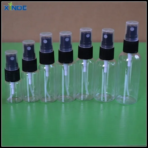 Sample free fancy clear tubular  spray glass bottle perfume bottles for skin care