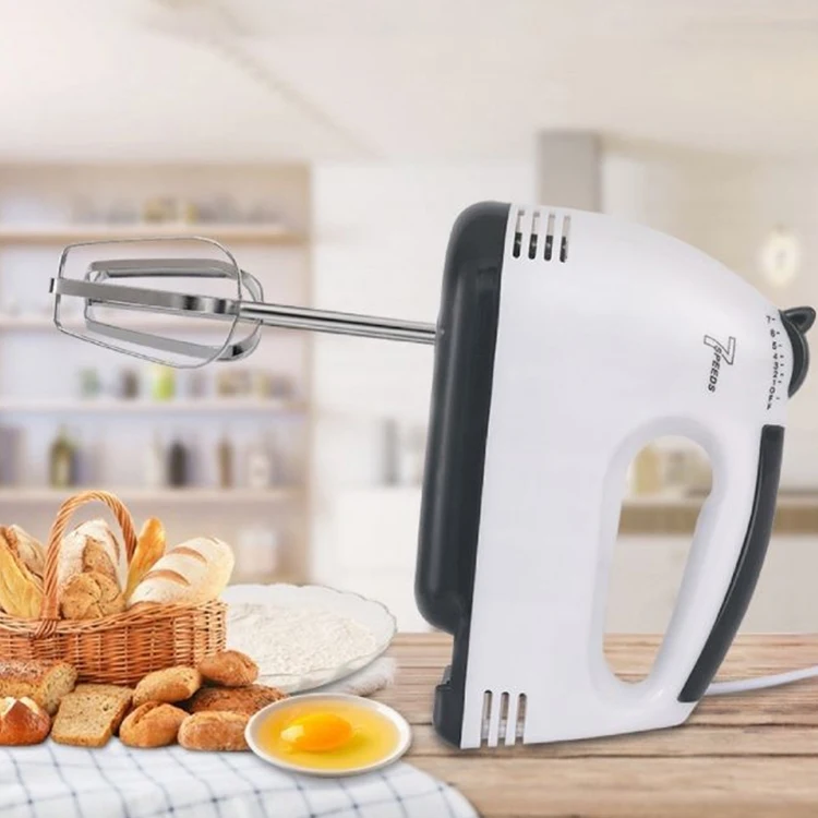 P1337 Multifunctional Mini 7 Speed Electric Handheld Mixer Egg Beater Automatic Cream Food Cake Baking Dough Mixer Food Blender