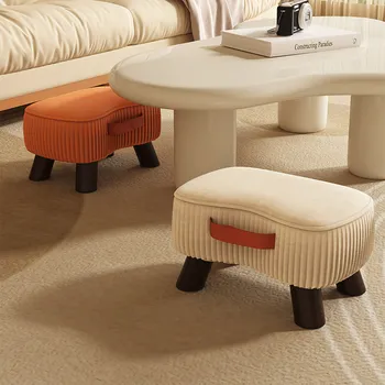 Simple Shoe Changing Stool,Living Room Sofa,Footrest Stool,Coffee Table,Small Low Stool,Soft Bag,Children's Small Stool Bench