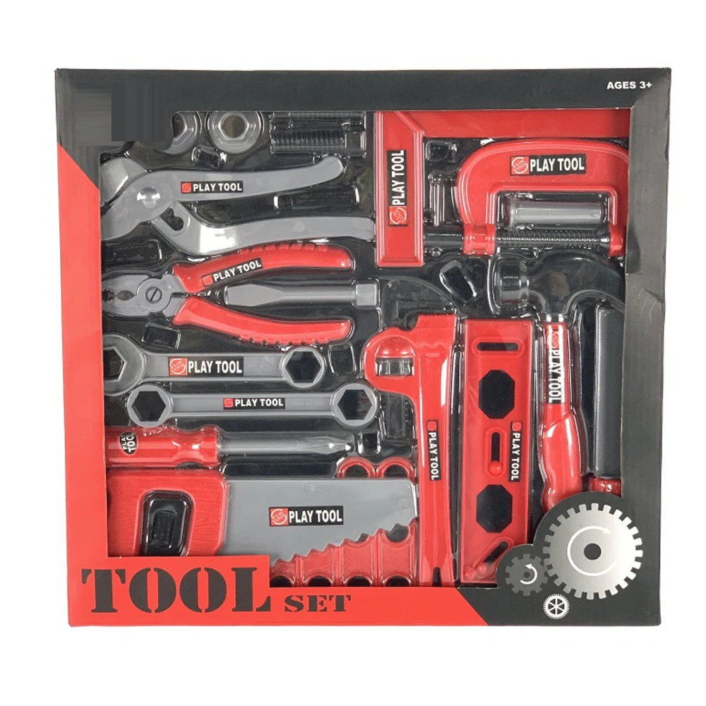 Unisex Plastic Wholesale tool box set play model case educational kids toys