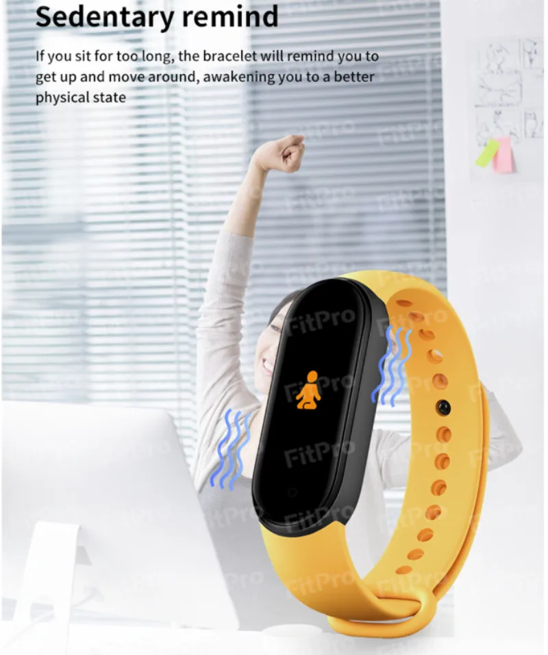 M6 Smart Bracelet Smart Watch 5 Colors Amoled Screen M6 Smartband Heart
