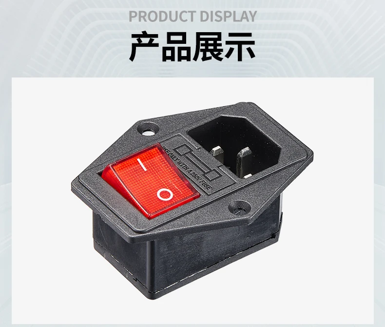 Socket Plug Power Rocker Switch Connector Plug 10a 250v Ac Power Switch ...