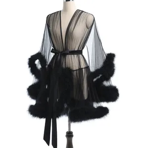 New Sexy Wholesale Underwear Burr Hollow Lingerie Raw Edge Hollowed Out Night Dress Nightgown Sexy See Through Lingerie