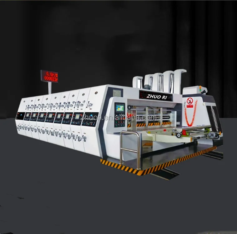 Easy to Flexographic Carton Box Printing Machine Pizza Boxs Corrugated Paper Cardboard Box Flexo Printer Printing Making Machine
