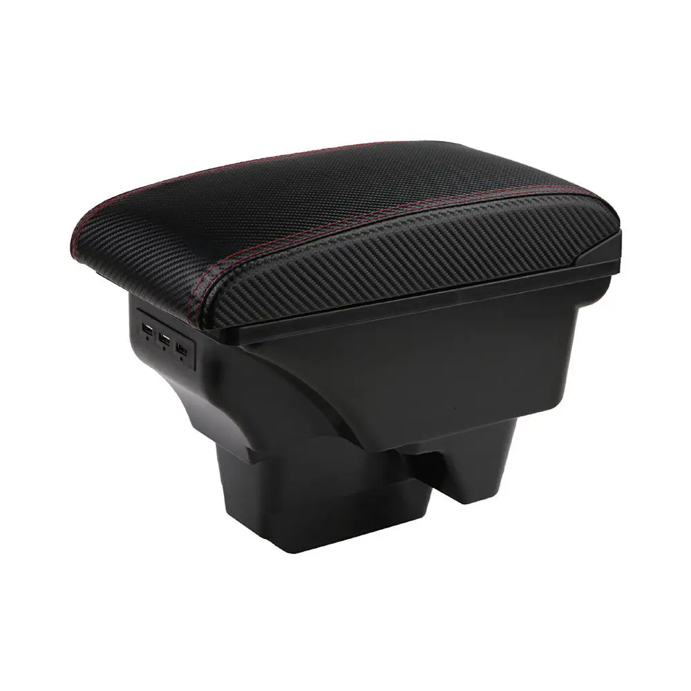 leather auto armrest console box car accessories-3