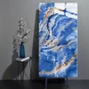Vena de oro de ónix azul