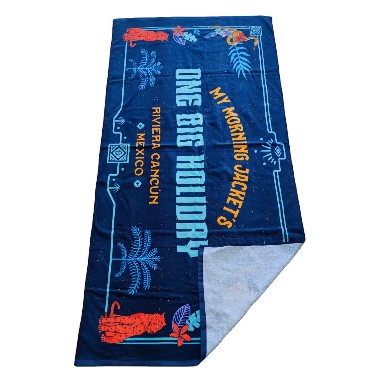 Buy Reactive Print Digital Printed Beach Towel 100% Cotton Microfiber Swimming and Bath Beach Towels