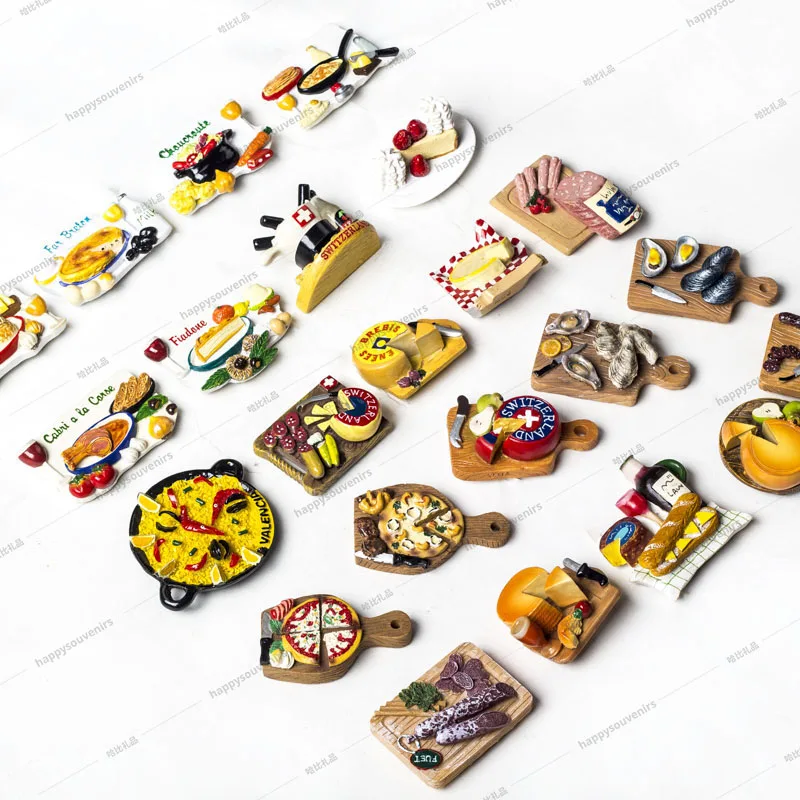 
Измельчитель из смолы под заказ, искусственная еда, 3D полимер, магнит на холодильник, имитация дерева, магниты на холодильник 