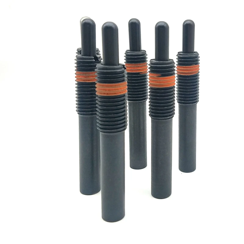 Fast Supplier Press Fit Steel Nose Pin Black Heavy Load With Thread Locking Spring Plunger ZPJH M3-30