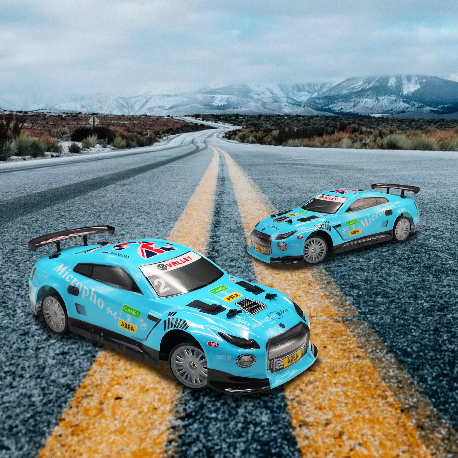 High Speed Remote Control Drift Car with LED Lights Electric Four Wheel Drive Racing Car Remote Control Toy