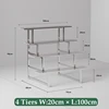 4 Niveaux 100cm Argenté