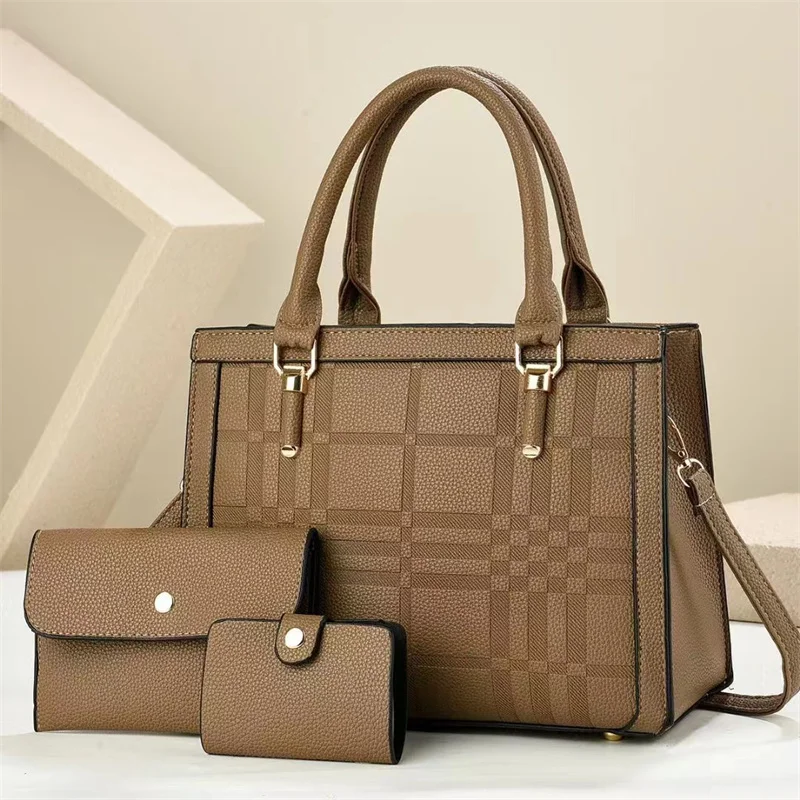 Large Capacity Fashionable Women's Tote Handbag PU Material with Zipper Closure Sac  Mai aperçu 12