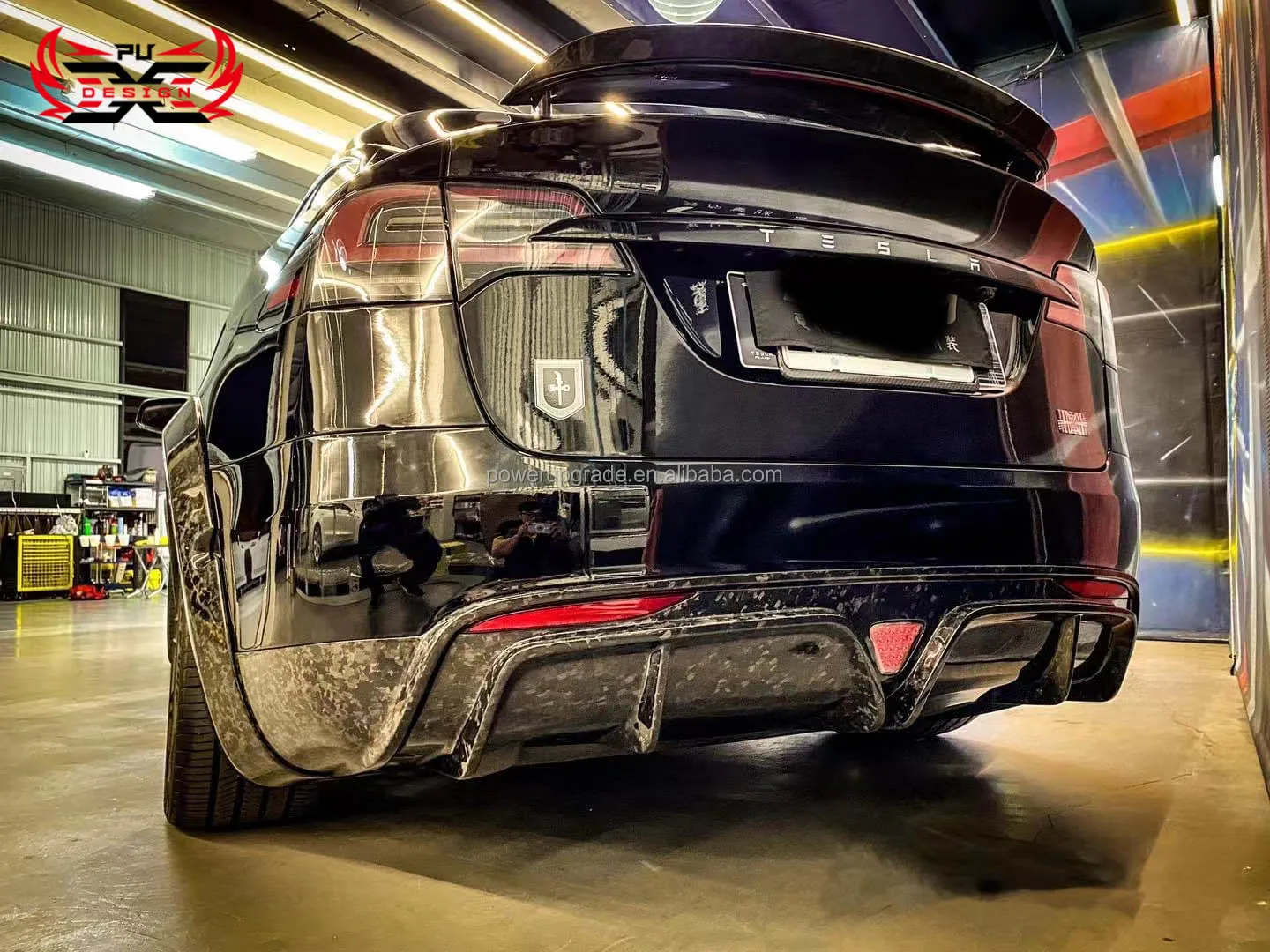 Perfect Fit Forged Carbon Front Lip Side Skirts Rear Diffuser Spoiler ...
