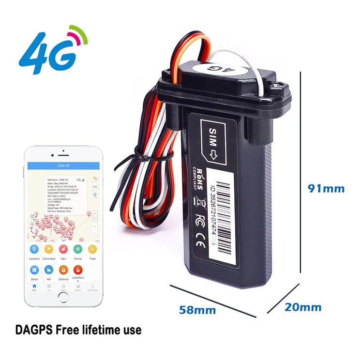DAGPS Waterproof 4G T12 GPS Tracker Anti-Theft Security