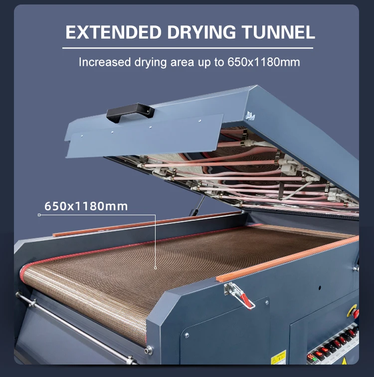 Asiaprint 60cm DTF Printer 2 or 4 I3200 Head With Powder Shaking Dryer ...
